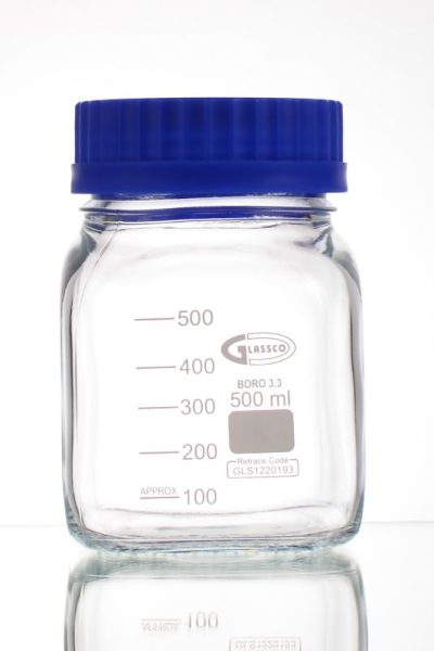 Bottles, Reagent, Square Type, Wide Mouth, Graduated, GL-80